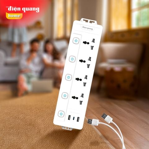 Ổ cắm điện đa năng USB TypeC Điện Quang