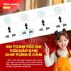 Ổ cắm điện đa năng ĐQ EQS 4SW 3U (4 lỗ 3 chấu, 2A 1C, màu trắng)