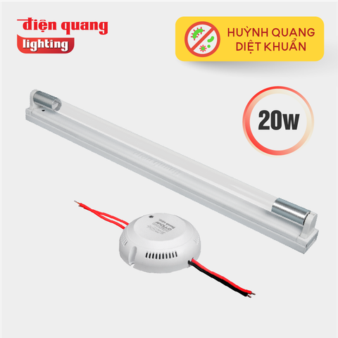 Bộ đèn Diệt Khuẩn Điện Quang ĐQ GLT8 UVC 20 ( 20W, tia UVC, huỳnh quang )