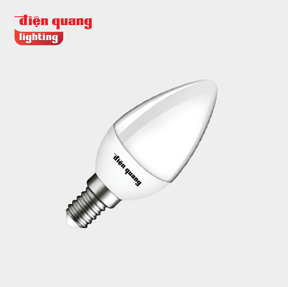 Đèn LED Nến Điện Quang ĐQ LEDCD03 02765 ( 2W Ánh sáng trắng chụp mờ )