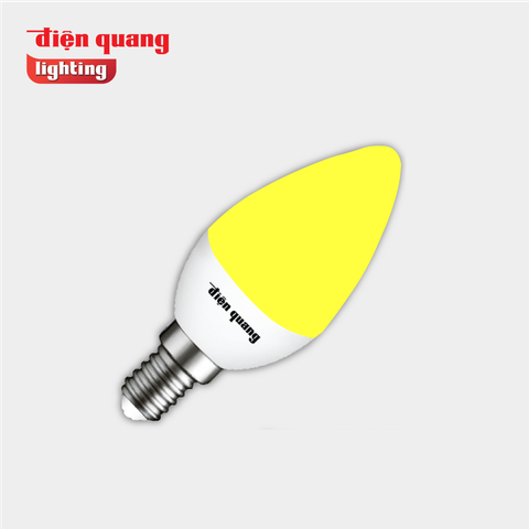 Đèn LED Nến Điện Quang ĐQ LEDCD03 02727 ( 2W warmwhite chụp mờ )
