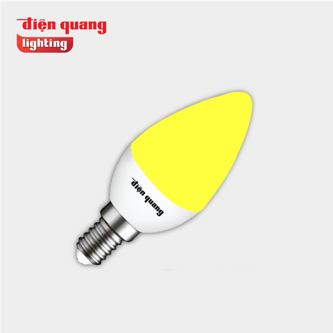 Đèn LED Nến Điện Quang ĐQ LEDCD03 02727 ( 2W Ánh sáng vàng chụp mờ )