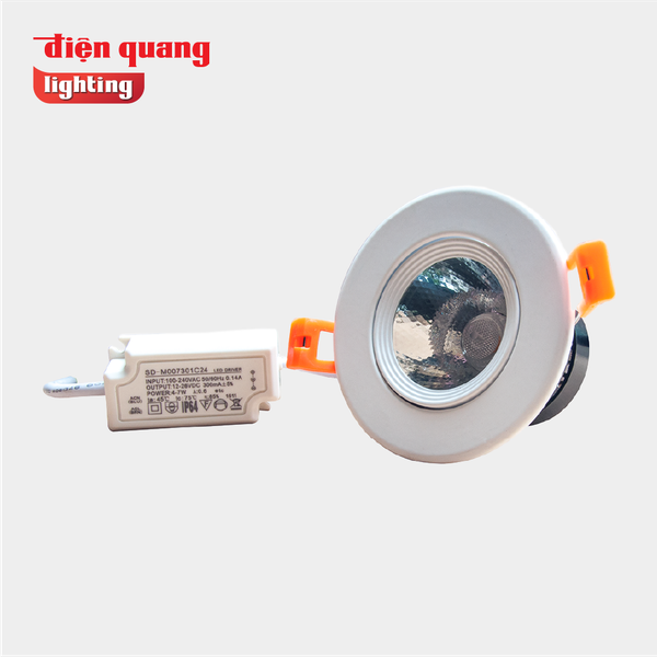 Bộ đèn LED chiếu điểm Điện Quang ĐQ LEDRSL02 05730 ( 5W Ánh sáng vàng )