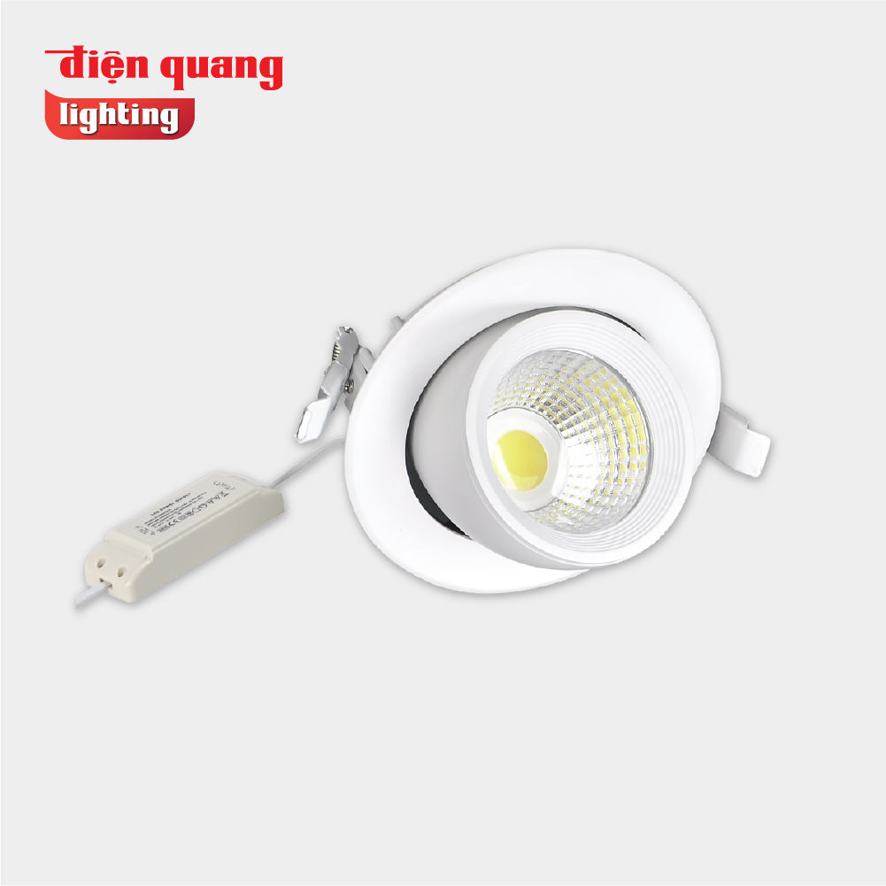 Bộ đèn LED chiếu điểm âm trần Điện Quang ĐQ LEDRSL03 10727 ( 10W, warmwhite )