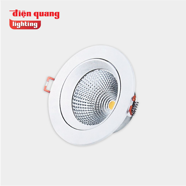 Bộ đèn LED chiếu điểm âm trần Điện Quang ĐQ LEDRSL11 12730 ( 12W, Ánh sáng vàng )