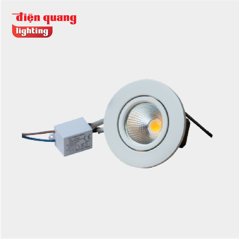 Bộ đèn LED chiếu điểm Điện Quang ĐQ LEDRSL12 03730 ( 3W Ánh sáng vàng, D67 )
