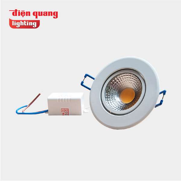 Bộ đèn LED chiếu điểm Điện Quang ĐQ LEDRSL15 07730 ( 7W Ánh sáng vàng 15Deg )