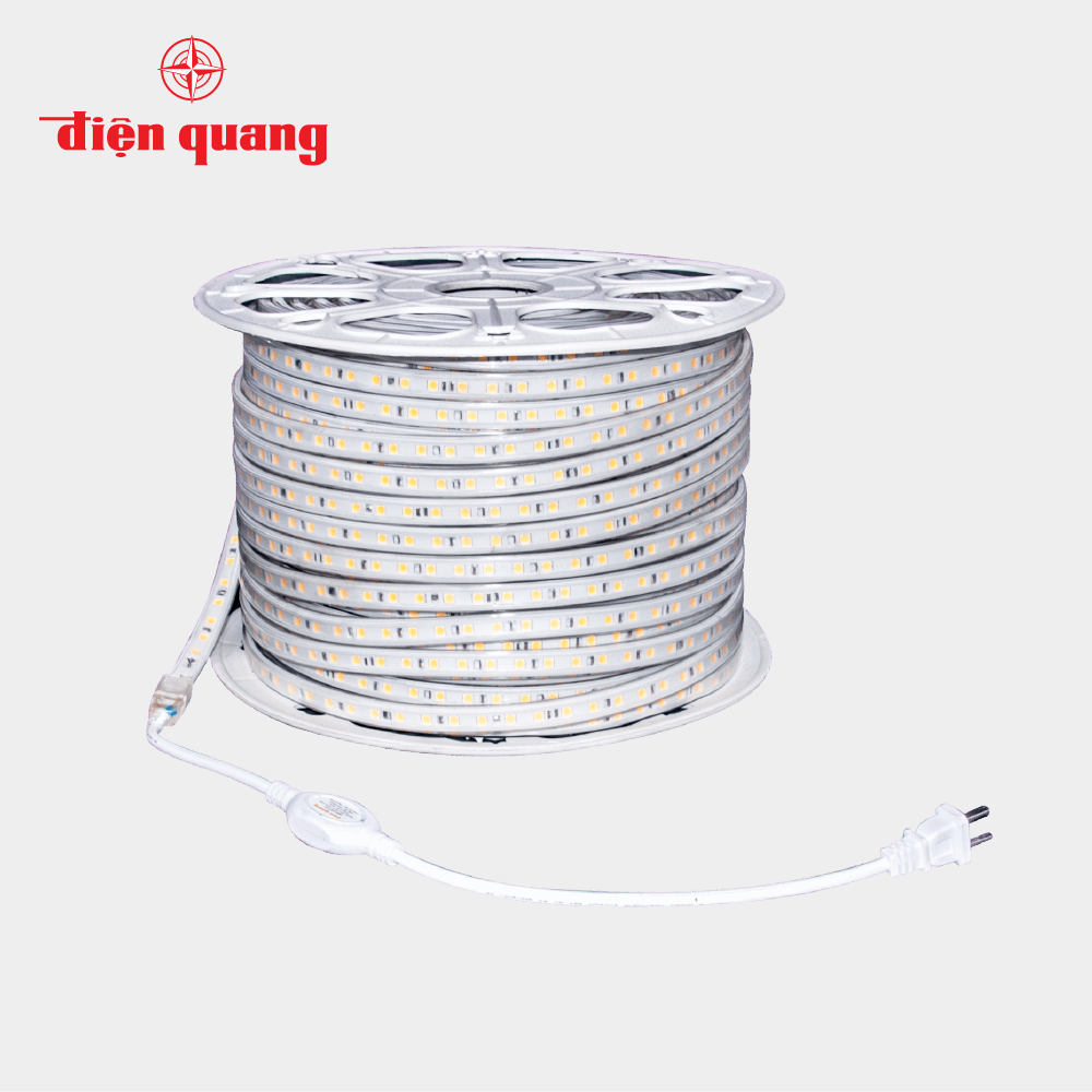 Đèn LED dây Điện Quang ĐQ LSL03 5M8WW IP65 ( 12w/m, 5m, Ra 80, IP65, Ánh sáng vàng )