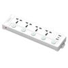 Ổ cắm điện đa năng ĐQ EQS 4SW 3U (4 lỗ 3 chấu, 2A 1C, màu trắng)