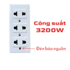 Ổ cắm Điện Quang ĐQ 004A-02 ( 3 lỗ không dây )