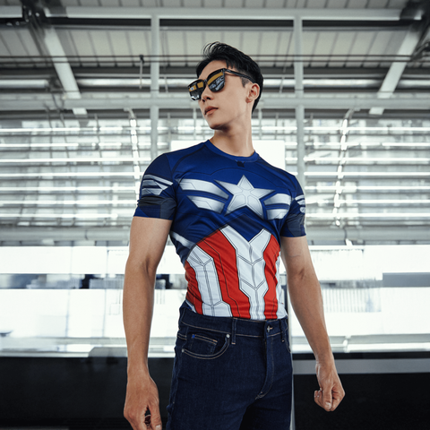 Áo Thun Nam ICONDENIM Marvel Captain Star-Spangled
