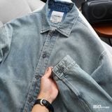 Áo Khoác Nam Jacket Denim Light Blue Form Loose