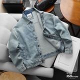Áo Khoác Nam Jacket Denim Light Blue Form Loose