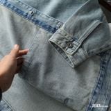 Áo Khoác Nam Jacket Denim Light Blue Form Loose