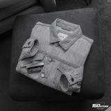 Áo Khoác Jeans Nam ICON105 Lightweight Light Grey Form Loose