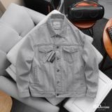 Áo Khoác Jeans Nam ICON105 Lightweight Light Grey Form Loose