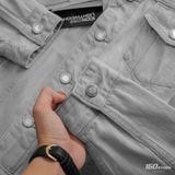 Áo Khoác Jeans Nam ICON105 Lightweight Light Grey Form Loose