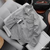 Áo Khoác Jeans Nam ICON105 Lightweight Light Grey Form Loose
