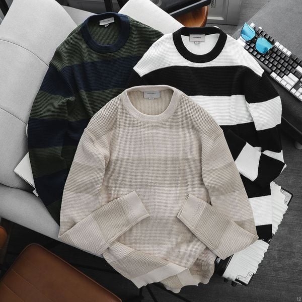 Áo Len Nam ICONDENIM Stripe Knit