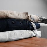 Áo Polo Len Nam ICONDENIM Minimalist DarkStriped Knit