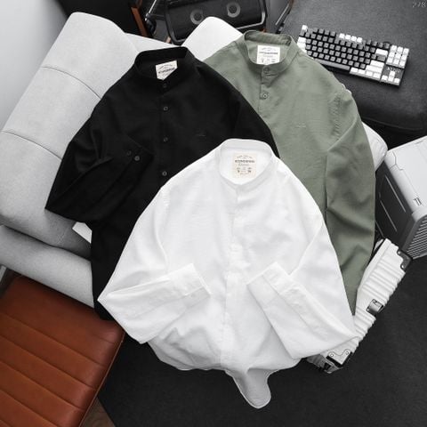 Áo Sơ Mi Tay Dài Nam ICONDENIM Linen Grandad