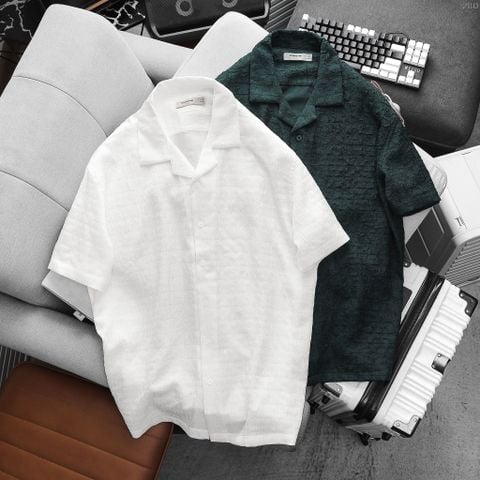 Áo Sơ Mi Cuban Nam ICONDENIM Stone Wave