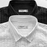Áo Sơ Mi Nam Tay Ngắn Crinkle Stripe Form Boxy