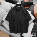 Áo Sơ Mi Nam Tay Ngắn Crinkle Stripe Form Boxy