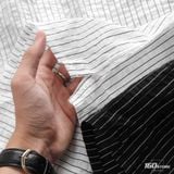 Áo Sơ Mi Nam Tay Ngắn Crinkle Stripe Form Boxy