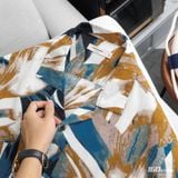 Áo Sơmi Nam Cuban Floral Linen Shirt For Summer Form Relaxed