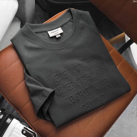 Áo Thun ICONDENIM Typo 3D Dark Grey