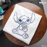 Áo Thun Nam Hoạ Tiết Disney Stitch Alien Play Form Boxy