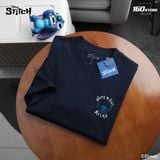Áo Thun Nam Hoạ Tiết Disney Stitch Chill Vibes Form Boxy