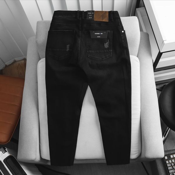 Quần Jean ICONDENIM Dark-Grey Form Croped