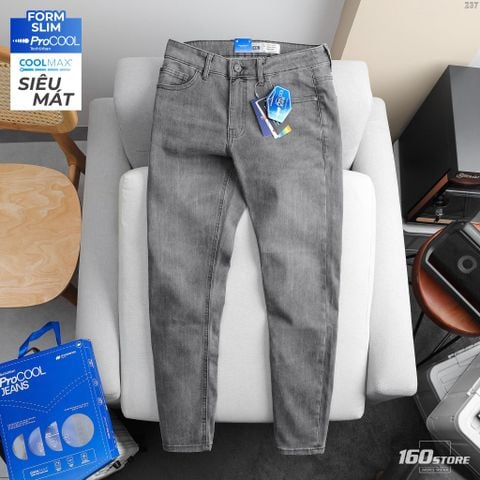 Quần Jeans Nam ProCool ICONDENIM Light grey – Form Slim