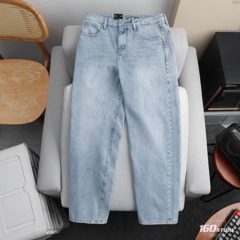 Quần Jean Nam ICONDENIM Edge Link Light Blue Form Baggy