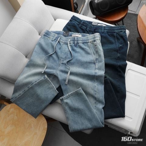Quần Jean Nam Lưng Thun ICONDENIM Faded Wash Form Baggy