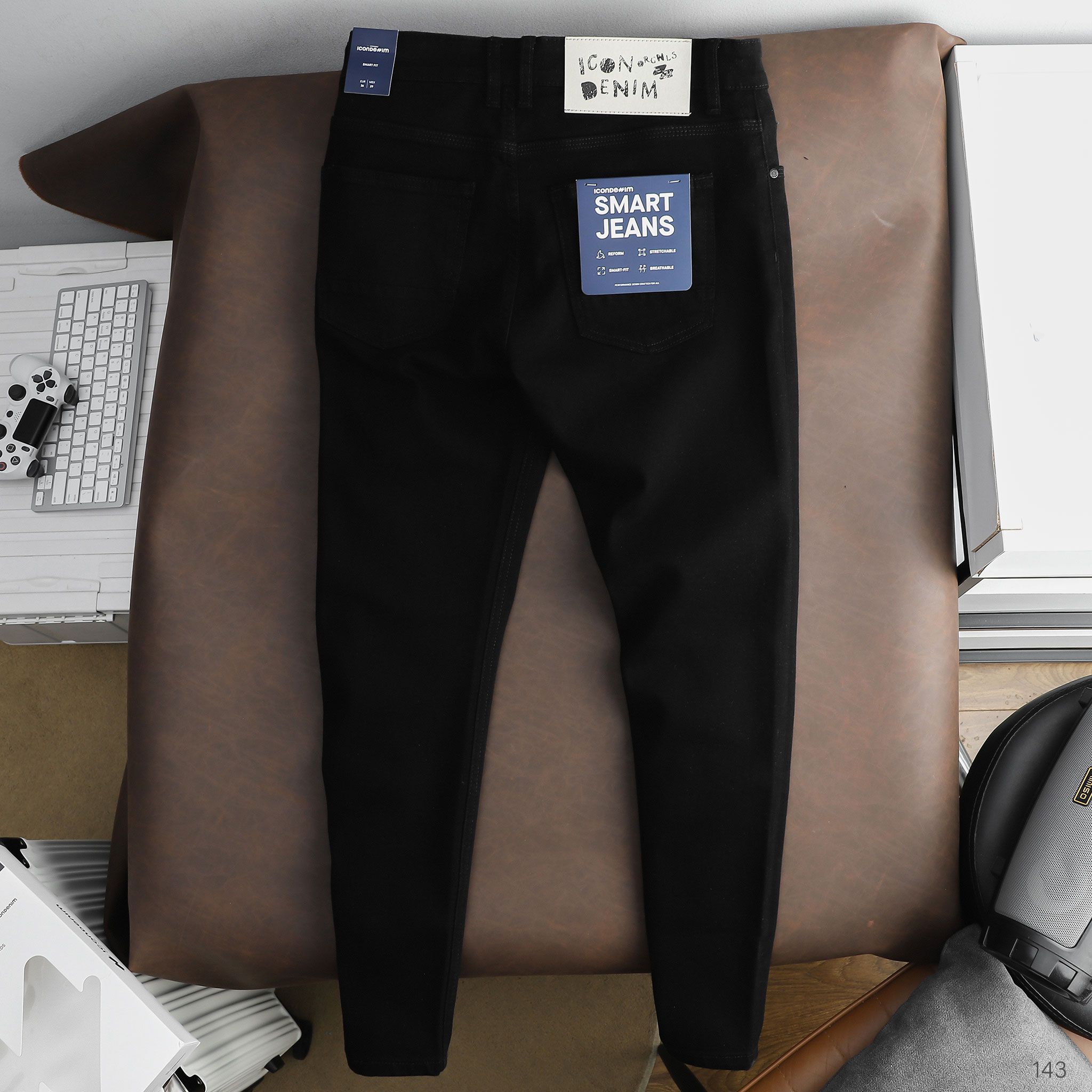 Quần Smart Jeans ICONDENIM Black Wash 160STORE