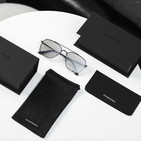 Mắt Kính Nam ICONDENIM Elegance Metal Frame Sunglasses