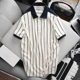 Áo Polo ICONDENIM Vertical N Stripes Pattern