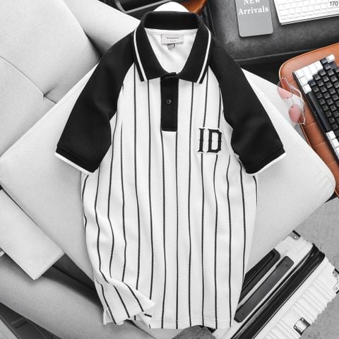 Áo Polo Raglan Nam ICONDENIM Vertical Stripes N