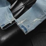 Quần Jeans ICONDENIM Light Blue Wash Ripped Slim-fit