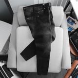 Quần Jeans ICONDENIM Black SlimFit With Contrast Rivets