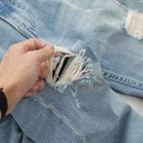 Quần Jeans ICONDENIM Light Blue Wash Ripped Slim-fit