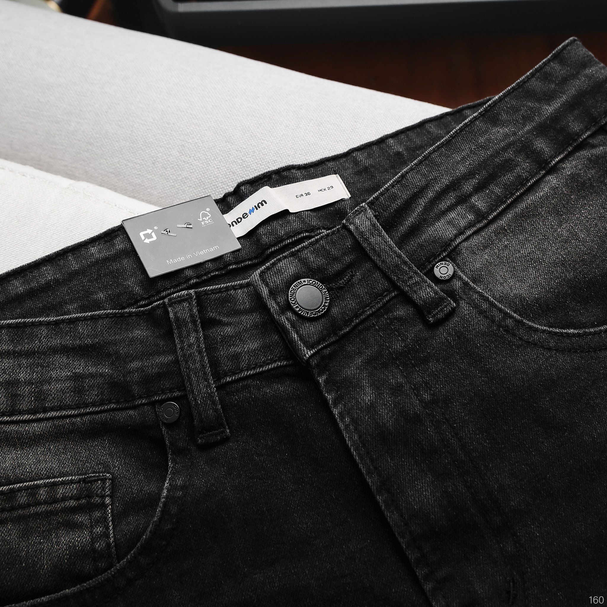Quần Jeans ICONDENIM Dark Grey Wash Form Skinny
