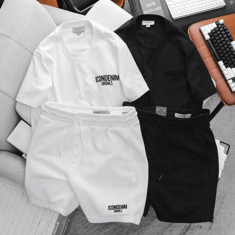 Set Đồ Nam ICONDENIM Enjoy Life Chính Diện 2 Màu