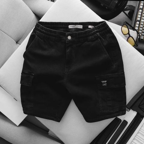 Quần Short Jean Nam ICONDENIM Cargo -  Garment Wash