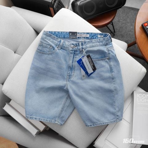 Quần Short Jean Nam ICON105 Light Blue Form Relaxed