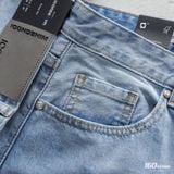 Quần Short Jean Nam ICON105 Light Blue Form Relaxed