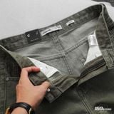 Quần Short Jean Nam ICONDENIM Moss Sage Tint Wash Form Baggy